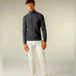 Stile di Vita Mock Turtleneck Pullover Sweater